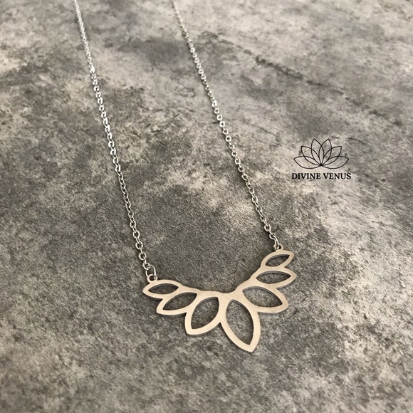 Lotus Pendant Necklace - Picture 6 of 8